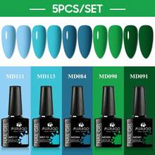 MSRUIOO 5件組純色8ml凝膠指甲油套組，適用於四季，馬卡龍霓虹螢光色系，紅綠亮麗色，半永久式免洗UV凝膠指甲油，美甲套組指甲用品，DIY美甲藝術 - 彩色 - 查看 19