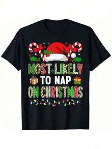 More Likely To Sow Sleep In A Pajama Top - Black - View 1