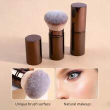 2pcs/Set Large Powder Brush + Dual-Ended Contour Brush, Blush Brush, Foundation Brush, Face Makeup Brushes, Multi-Functional Makeup Brushes, Translucent Powder Brush, Setting Brush,Giveaways - Multicolor - View 7