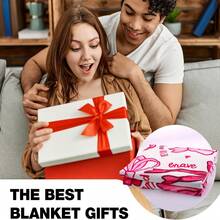 Activate Jit 1pc Pink Bow Christian Blanket, Bow Flannel Blanket, God Said I Am Bible Verse, Religious Women, Inspirational Jesus Prayer, Home Decoration Blanket - Grey - View 7