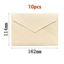 10pcs Envelopes, Office Envelopes, Wedding Invitation Cards, Western Business Invitation Letters, Holiday Gifts, Party Decoration Envelopes, Multi-Style & Multi-Color Wool-Like Texture, DIY Handmade Storage, Solid Color Invitations - Multicolor - View 15