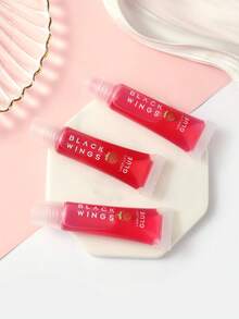 BLACKWINGS 1件睫毛胶水、睫毛胶水卸妆液、硅胶睫毛夹、睫毛提升棒、化妆美容工具、可重复使用的睫毛提升垫 - 紅色 - 查看 5