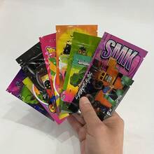 20/50/100pcs Self-Sealing Polyester Bags With Transparent Window - Odor-Proof Resealable Zipper Lock, Reusable Plastic Bags (7x10cm/1g) For Candy, Sweets, Gummies, Chocolate Storage - Colorful Cartoon Patterns, Bulk Packaging Suitable For Party, Gifts, Retail - Color - View 4