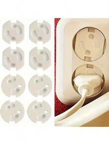 30/20/15/10/8/6/2pcs Baby Socket Protector Covers – Child Safety Socket Covers – Home Baby Safety – Rotating Socket Covers – Home Safety - Multicolor - View 4