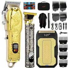 LQT 1/2/3pcs Set USB Rechargeable Electric Hair Clipper, Professional Precision Trimmer, Ergonomic Design, Cordless Efficient, For Beard, Sideburns And Full Body Grooming, Portable Lightweight Electric Shaver, Men's Wireless Trimmer, LED Display, Accurate Hair And Beard Cutting - Multicolor - View 12