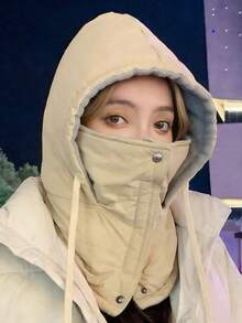 3-In-1 Unisex Fleece Face Mask, Winter Face Protection, Windproof, Ear Warmer, Suitable For Cold Weather Vacation Outfits