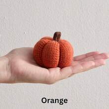 Knit Pumpkins Set Of 5, Fall Favorite, Gifts Women, Autumn Bowl Fillers Fall Farmhouse Tier Tray Decor, Decorative Pumpkins Friend Autumn Set - Bộ ảnh hoàng hôn số 5 - Xem 4