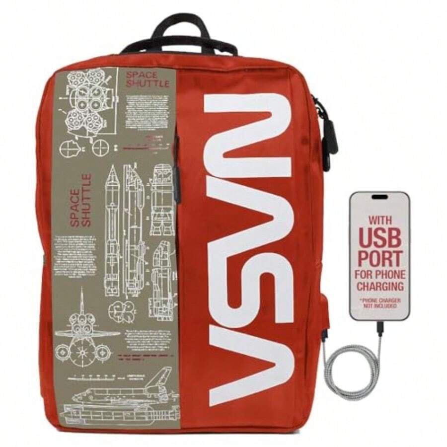 Mochila para portátil para mujeres y hombres bolsa para portátil de 15 pulgadas con puerto USB y diseño elegante mochila impermeable con correas ajustables naranja - como en la foto - Ver 1