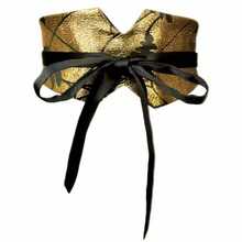 1 chiếc thắt lưng bản rộng cổ điển, phụ kiện đầm bó eo, dây thắt lưng nơ có họa tiết hoa - Nhiều màu - Xem 5