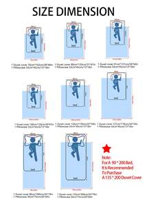 2PCS . Basketball Youth Theme Bedding Set Children's Bedding Set, 100% Polyester, 3D Double-Sided Printed Anime Cartoon Children's Bedding Set, Suitable For Both Boys And Girls (1 Single-Sided Printed Pillowcase+1 Double-Sided Printed Duvet Cover, Without Padding) - Multicolor - View 2