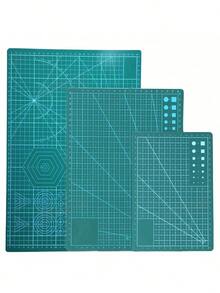 A3/A4/A5 Leather Cutting Mat, Self-Healing Rotary Blade Cutting Craft Mat, Soft Green Leather Craft Cutting Board