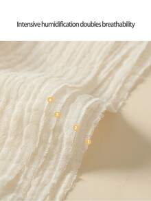 1pc Baby Muslin Hooded Bath Robe, Girls Bathrobe, Children Bathrobe, Infant Shower Towel, Newborn Bath Towel, Baby Sleepwear