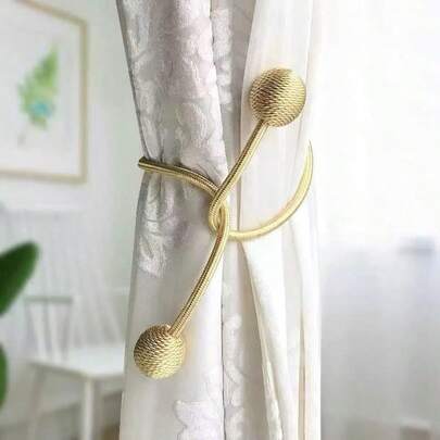 1pc/2pcs/4pcs Twist Ball Curtain Clips, Available In Multiple Colors And Sizes, Great For Birthday Or Graduation Gifts