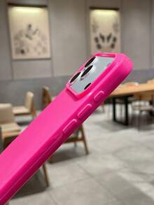 纯色简约粉色基础款手机壳，亮面亮粉色手机壳，简约纯色手机保护套，时尚手机壳，兼容和Galaxy手机，适用于 16、11、Galaxy、16 Pro Max、13、11、12、13、14、16、15、7、XS、16 Plus、16 Pro Max等机型，适合日常使用或作为春季生日礼物 - 玫紅色 - 查看 8