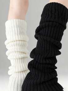 女士秋冬保暖靴套(半双装),70厘米保暖腿套,钩针编织靴套腿套,装饰性腿套,短款保暖靴套腿套,靴套腿套,适合日常穿着 - 70cm - 查看 3