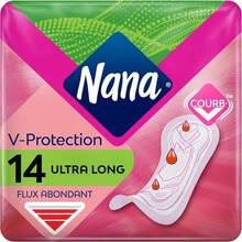 Nana Compresas sanitarias ultra largas fluidas 14 servilletas individuales - como en la foto - Ver 1