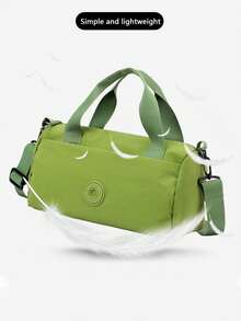 1个简约纯色多功能斜挎包，小型健身包，女士多功能单肩包，轻便柔软迷你健身包，适合露营、徒步旅行和户外旅行，多种颜色可选 - 彩色 - 查看 6