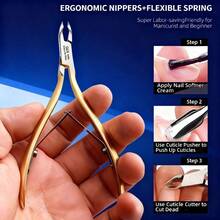 1pc G09 High-End Gold Reverse Blade Scissors - Foot And Hand Dead Skin Trimmer, Premium Gold Coating, Sharp Reverse Blade, Precise Trimming, Durable And Comfortable Grip, Ideal For Daily Foot And Hand Care, Essential Tool To Maintain Clean Skin. - Silver - View 4