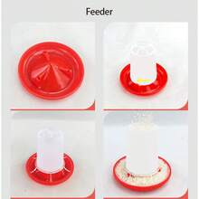 2pcs Automatic Pet Feeder & Waterer Set, 160ml Capacity, Poultry Automatic Drinker And Feeder, Small Chicken Feeder, Quail Waterer, Poultry Water Container, Poultry Watering Equipment, Feeding Cup, Yard, Lawn And Gardening