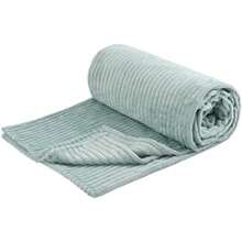 PALASSI de Rayas Suave y Caliente para Cama Sofa en Forro Polar, Distintos Colores y Tamaños Disponibles. (, )(Matrimonial Aqua) - Multicolor - Ver 8