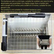 Portable Stainless Steel Folding Wood Stove - With Grill Rack, Lightweight Multi-Function Grill And Heater, With Grate And Vents, Comes With Storage Bag, Foldable Design And Pot Stand, Suitable For Outdoor Backpacking BBQ, Hiking, RV, Yard, Camping, Outdoor Adventure, BBQ And Picnic, Durable Structure, Camping Cookware, BBQ Accessories, Camping Gear, Kitchen Accessories, Kitchen Supplies, Kitchen Tools - Multicolor - View 4