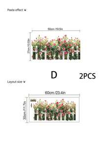 可移除PVC墙贴，适用于客厅、餐厅、浴室、卧室装饰 - D - 查看 9