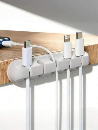 Kabelorganisatör med flera platser, multifunktionell kabelhanteringsklämma för kontorsskrivbord, bil och hem (färgalternativ), förvaring