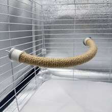 Parrot Sisal Rope Perch, Parrot Toy Perch, Ladder Swing Chew Scratch Toy For Birds - Multicolor - View 6