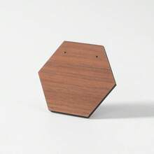 1pc Vintage Walnut Wood Jewelry Display Stand, Gift For Girlfriend, Earring Holder, Jewelry & Accessories Display, Photography Prop, Decorative Piece - Multicolor - View 7