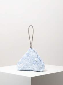 Ví mini, Túi dự tiệc cưới, Túi đính sequin, Túi váy dạ hội, Phụ kiện váy dạ hội, Túi độc đáo, Đồ dùng đám cưới, Quà tặng cho nữ, Túi Giáng sinh, Túi Ngày Valentine (Mẫu ngẫu nhiên) - Màu xanh nhạt - Xem 2