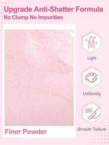 coscelia 23PCS Acrylic Nail Kit With UV/LED Lamp, White Clear Dark Pink Nail Powder, Base & Top Coat, Nail Supplies For Women Acrylic Extension Carving Art Salon Gifts - Multicolor - View 6