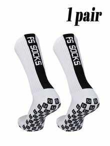 1/3/5 Pairs Random FS Sports Football Socks, Non-Slip Dotted Sole, , Versatile Sports Socks, - Multicolor - View 7