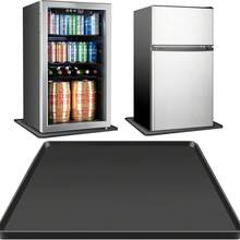 1 件 23*23 英寸迷你冰箱、洗衣机和烘干机防漏硅胶垫，带凸起边缘 - 易于清洁，保护地板免受水渍损坏