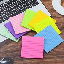 100/50/25/1 Sổ tay Giấy ghi chú nhiều màu có dòng kẻ, siêu dính, (25 tờ/sổ tay) Văn phòng phẩm, Đồ dùng học tập, Giấy ghi chú, Đồ dùng học Kinh Thánh, Văn phòng phẩm, Phụ kiện Kinh Thánh, Đồ dùng cho y tá và giáo viên, Đồ dùng học tập, Đồ dùng cho người yêu sách, Phụ kiện sách - Nhiều màu - Xem 2