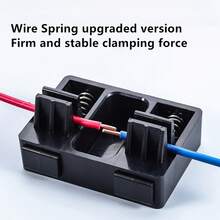 1 Piece Welding Wire Clamp, Anti-Slip And Anti-Scald Design, Precise Fixation, Welding Electrode Holder, Welding Training Metal, Multi-Functional Welding Tool, Furniture Renovation, Circuit Decoration, Household Portable Wire Welding Clamp, Welding Accessories, Multi-Functional Quick Release Clamp For Fixing Wires - màu đen - Xem 4