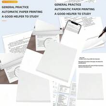 sdfPapel Térmico Plegable Cara Papel de impresora térmica A4 papel térmico continuo para imagen tareas contrato 8.2 x 11.6 pulgadas 100 hojasdfsg - Blanco - Ver 1