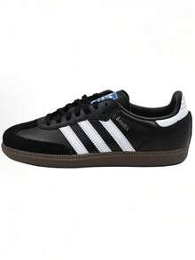 Giày thể thao Adidas SAMBA OG mũi tròn, buộc dây, cổ thấp, unisex, đen/trắng - màu đen - Xem 7