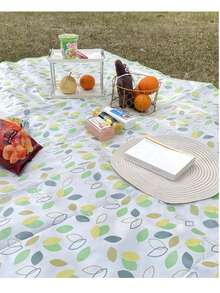 1pc Large Size Plastic Thin Waterproof Anti-Sand Picnic Mat/Outdoor Blanket - Ideal For Camping, Family And Friends Outings!