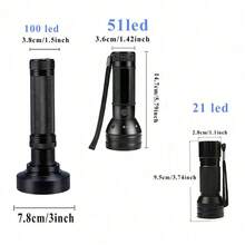 Ultraviolet Blacklight Flashlight, High Power LED Handheld UV Flashlight, Upgraded High Brightness Blacklight Detector, Can Be Used To Detect Dog Urine, Scorpions And Bed Bugs