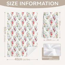 MEMNUN 2 Peças Toalhas de Cozinha com Estampa Floral e Vegetal em Aquarela, 40 x 60 cm (15,75 x 23,62 pol.) Toalhas de Microfibra Super Macias e Absorventes, Decoração Moderna de Cozinha, Adequadas para Sala de Jantar, Cozinha, Banheiro, Decoração Doméstica, Presentes, Todas as Estações - Multicolorido - Visão 3