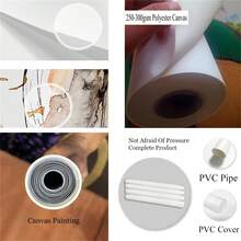 1pc Unframed Canvas Poster, Cartoon Art, Black Cat Standing On The Toilet To Take Paper Towels,, Ideal Gift For Bedroom Living Room Corridor, Wall Art, Wall Decor, Winter Decor, Room Decoration - Multicolor - View 4