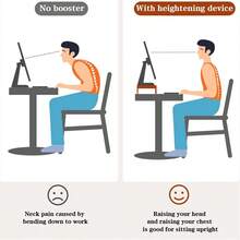 Computer Desktop Monitor Stand Laptop TV Display Screen Riser Rack Shelf - Black - View 4