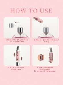 1pc Butterfly Design 5ml Perfume Refill Bottle Keychain For Women Travel Portable Cosmetic Spray Container With Bottom Filling System Girls Gift Idea - 彩色 - 查看 10