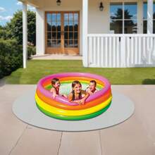YUNRUX 77.2 X 77.2 Inch Hot Tub Mat Pad, Extra Large Inflatable Hot Tub Pad For Outdoor And Indoor Use, Waterproof Non-Slip Backing, Absorbent Spa Pool Floor Protector Mat - A - View 10