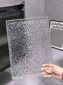 1/2pcs Transparent Acrylic Cosmetic Tray, Durable And Easy To Clean Makeup Organizer Tray, Ripple Pattern Tray, Luxury Home/Salon Use Acrylic New Tea Tray, Water Cup Tea Set Fruit Tray, Bathroom Cosmetic Storage Rack, Organized Storage Box, Holiday Gift - Clear - View 3