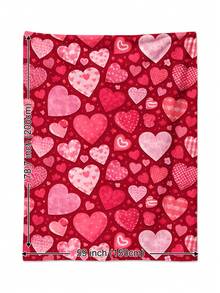 Manta de pelúcia com estampa de coração rosa, geométrica abstrata, "Eu te amo", estilo Dia dos Namorados. Macia e quentinha, ideal para todas as estações do ano. Perfeita para sala de estar, sofá, poltrona, quarto, viagens de carro, camping, escritório e decoração de casa. Ótima opção de presente. - Multicolorido - Ver 10