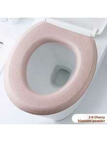 EVA Material Toilet Seat Cover, Waterproof Household Toilet Seat Cushion, Thick Foam, Suitable For All Seasons, Toilet Seat Mat, Waterproof Toilet Seat Cover, Universal Toilet Seat, Thick Adhesive Cartoon Toilet Sticker