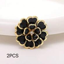 Estos gemelos con diseño floral irradian un ambiente de moda y elegancia. Los botones de camisa son un accesorio lujoso para reuniones de damas, un regalo perfecto para mujeres y una opción ideal para fiestas diarias y festivas. - Multicolor - Ver 11