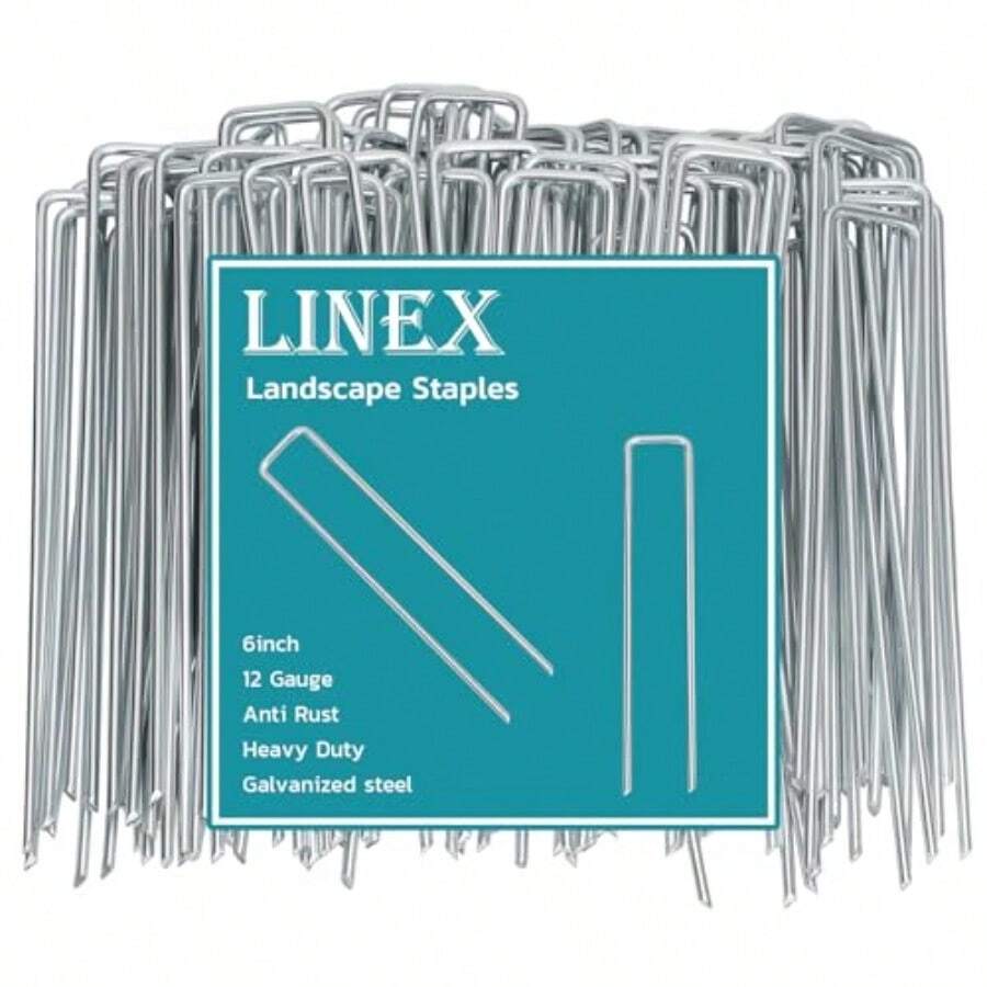 Garden Stake 100 paquetes de 6 pulgadas - Galvanizado - Ver 1