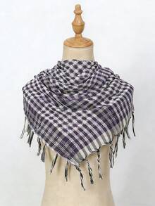 1pc Lightweight Tactical Desert Arab Shemagh Scarf, Outdoor Camping Bandana - Multicolor - View 18